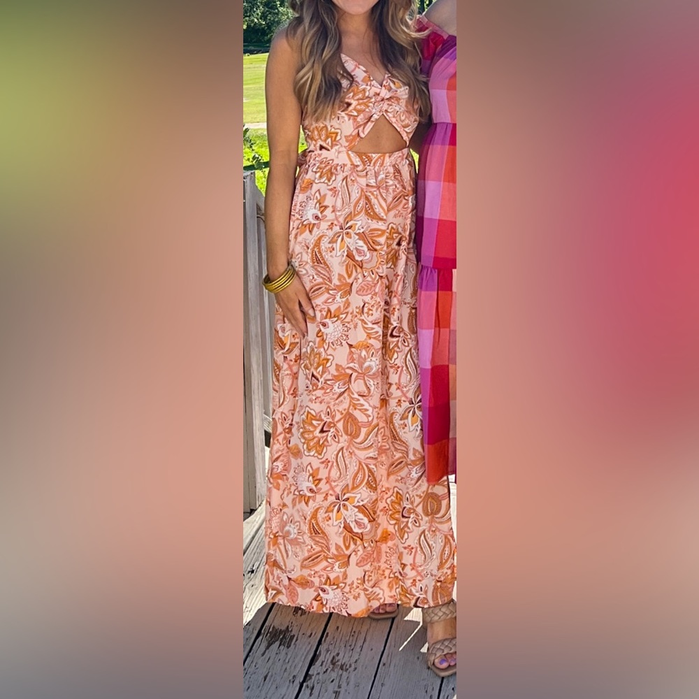 Open back maxi dress